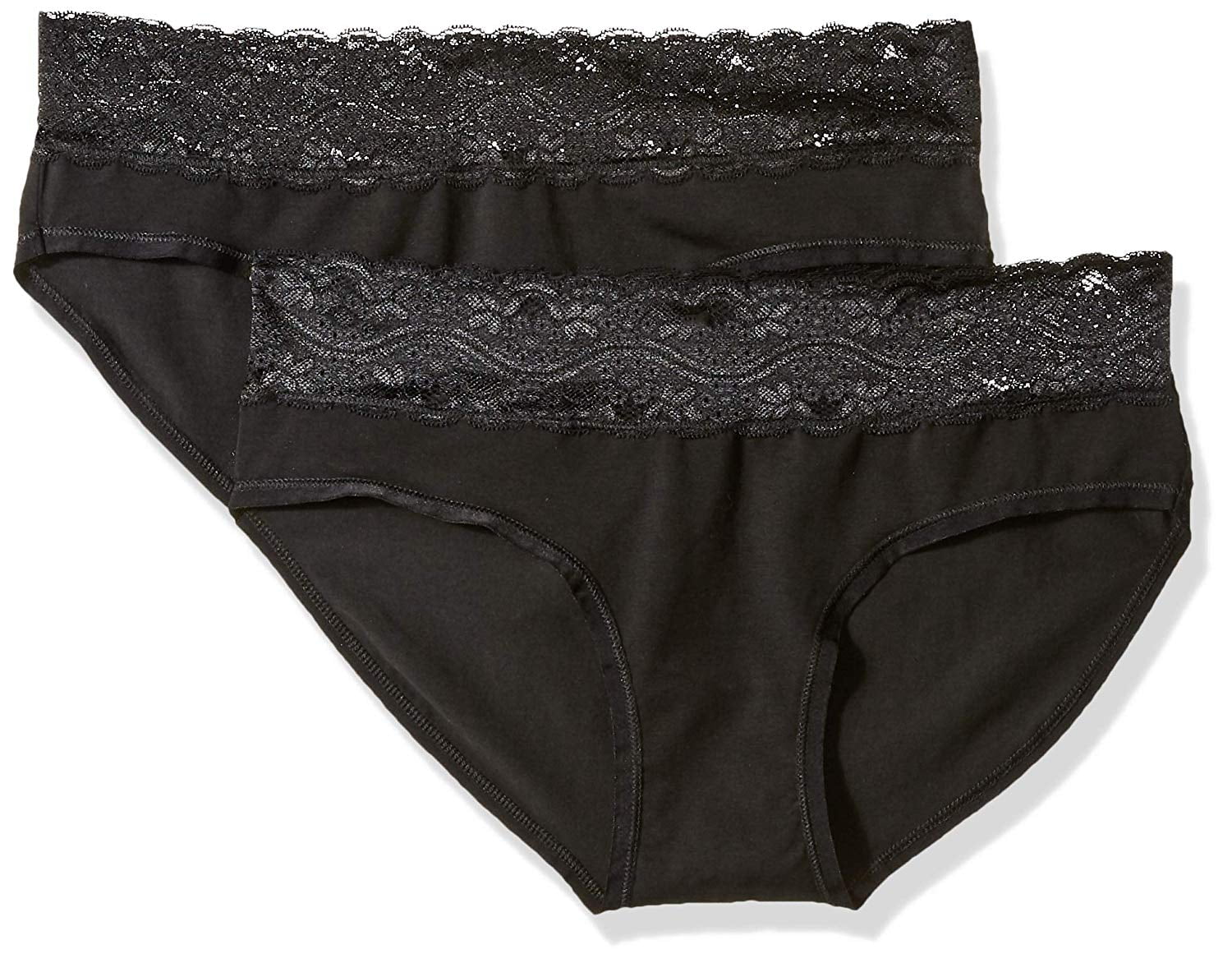 Pact Organic Womens Medium 2pk Lace Hipster Panties M