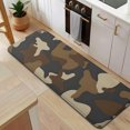 thumbnail image 5 of Brown Beige Camo Classic Shapes Pattern Kitchen Rug Mat,Kitchen Runner Rugs Non Skid Washable,Decorative Kitchen Floor Mats for Kitchen,Sink,Laundry,17"x47.2", 5 of 7