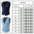 thumbnail image 2 of Mens Vest Solid Business Formal Single Breasted Blazer Waistcoat, 2 of 2