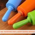 thumbnail image 3 of MasteelfCA STOBOK 3pcs Children's Handmade Clay Stick DIY Ultra Light Rolling Pin Smart Dough Tools Kit Extruder Tools (Random Color), 3 of 7