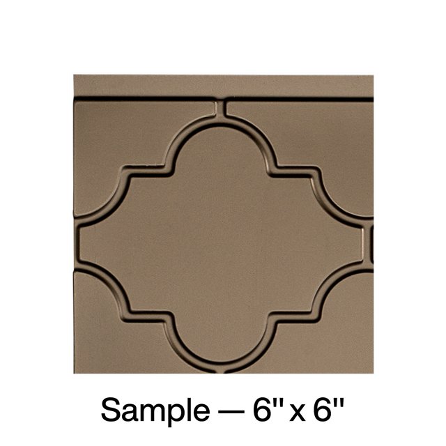 FASÄDE Monaco Decorative Vinyl Backsplash Panel in Argent Bronze (6X6 Inch Sample)