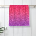 thumbnail image 5 of Pofeuu Light Purple Glitter Print Hand Towel 27.5" x 16" Soft Absorbent Towel for Bathroom SPA Gym Hotel, 5 of 6