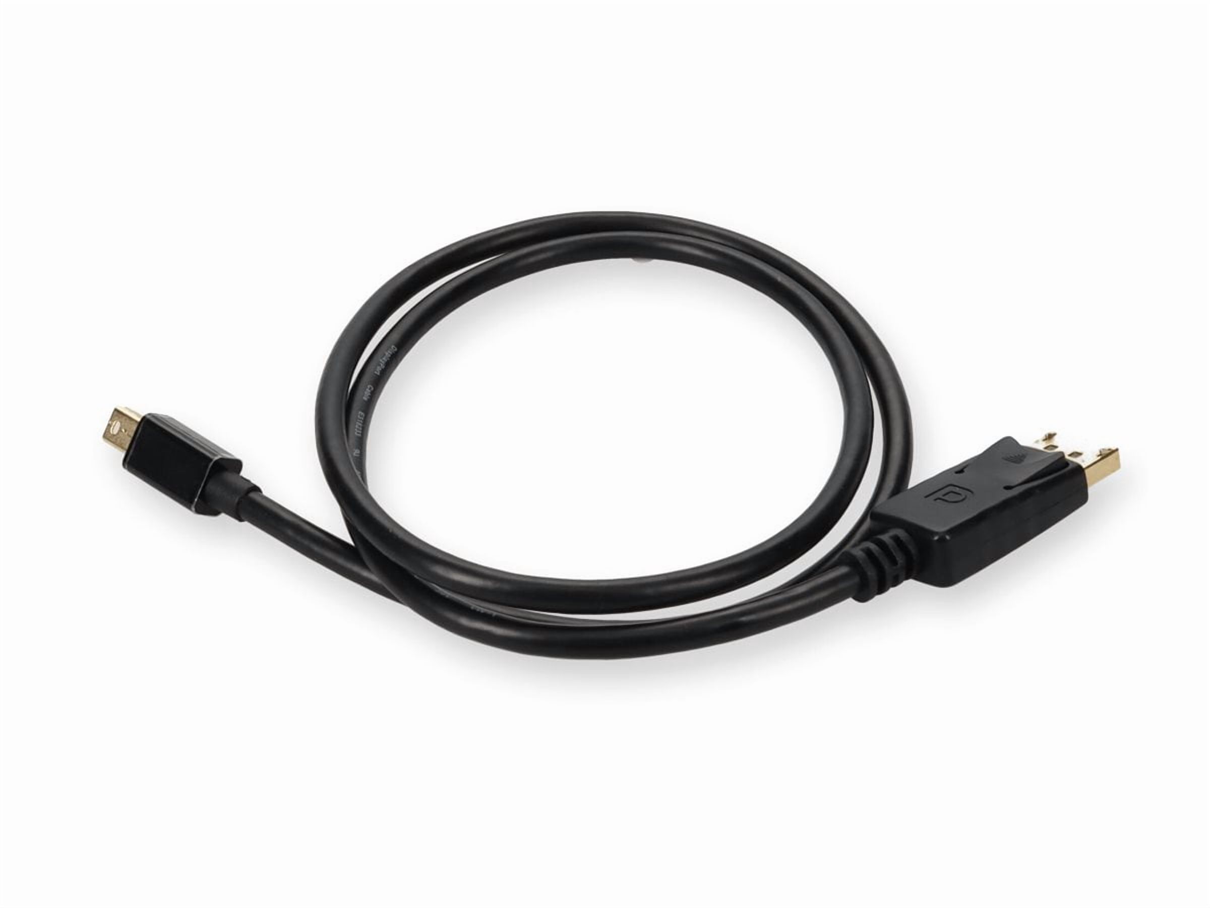 AddOn 3ft Mini-DisplayPort 1.2 Male to DisplayPort 1.2 Male Black Cable For Resolution Up to 3840x2160 [4K UHD] (minidp2dp12mm3)