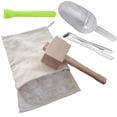 thumbnail image 2 of Reusable Cotton Linen Crushed Ice Bag Wooden Mallet and Bag for Kitchen Supplies, 2 of 20