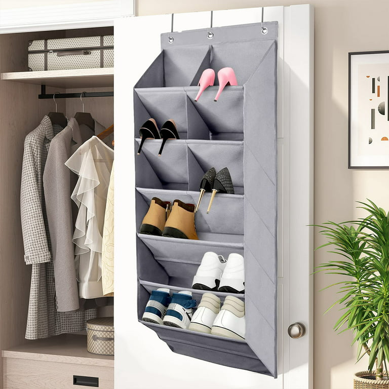 Great Choice Products Heavy Duty Over The Door Shoe Organizer With Deep  Pockets For 12 Pairs Of Size 14 Shoes With Design Patent, Hanging Shoe Rack…