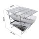 thumbnail image 2 of Estufa de camping de acero inoxidable Parrilla de barbacoa portátil de leña | Estufa plegable para mochileros | Distribución estable del calor | Compatible con múltiples combustibles | 38,5x26x26cm, 2 of 5