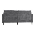 thumbnail image 5 of MAYEERTY Mid Century Modern chenille Fabric Loveseat sofa, 2-Seat Upholstered Loveseat Sofa Modern Couch for Living Room,Brown wood feet sofa for Bedroom, Reading (Gray Chenille), 5 of 20