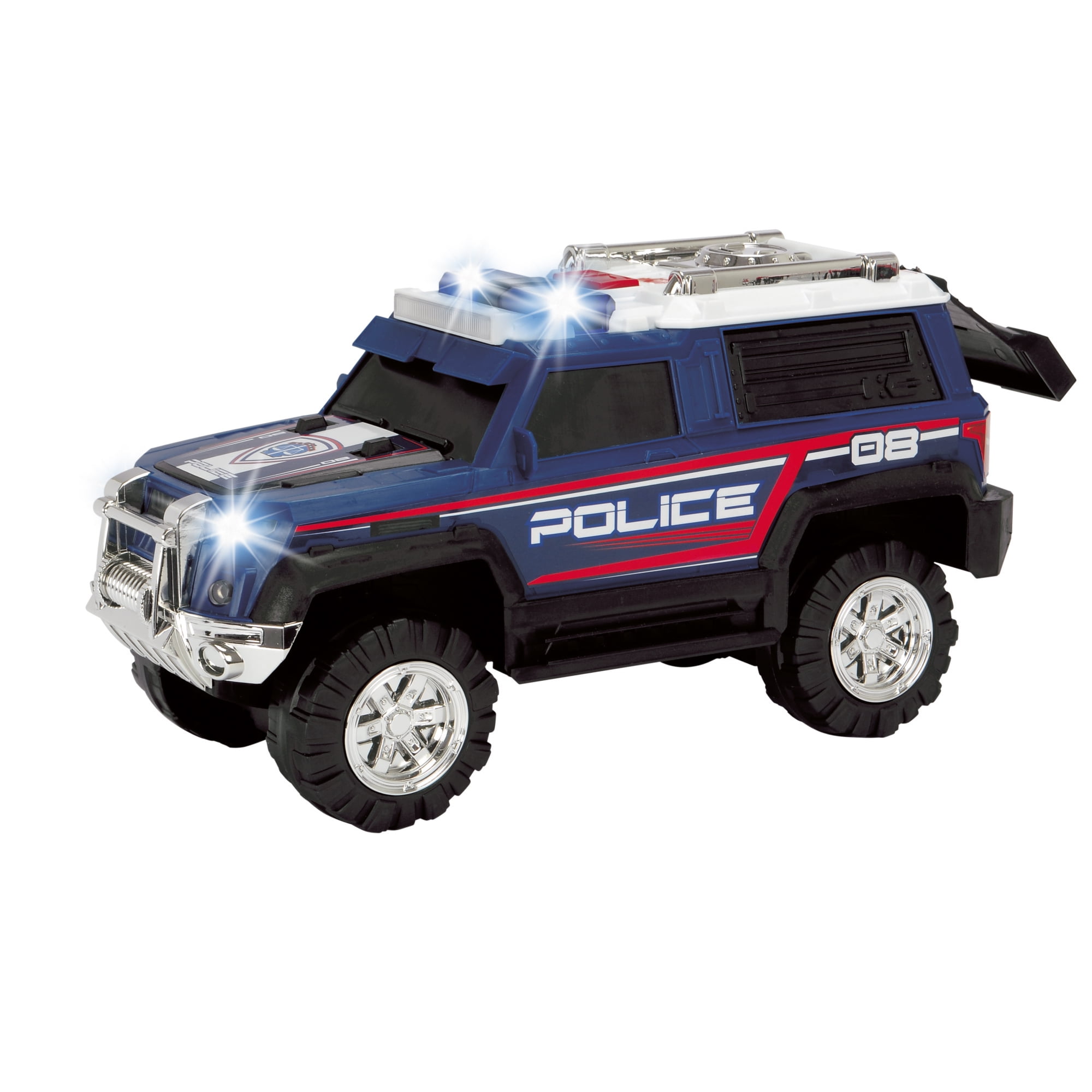 Dickie Toys Light & Sound Swat Police SUV Let The Fun Roll Three Kinds of  Sounds