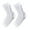 White, variant on Jiaroswwei 1 Pair Compression Socks Breathable Super Soft Sweat Absorption Fitness Cycling Running Toeless Socks