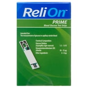 (3 pack) ReliOn Prime Blood Glucose Test Strips, 50 Count