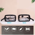 thumbnail image 2 of Toiletry Bag, Travel Cosmetic Bag Clear, Njjex 1 Pcs Waterproof PVC Zippered Toiletry Carry Pouch Portable Makeup Bag Organizer Bag Set for Home/Travel Use -Black, 2 of 5
