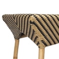 thumbnail image 5 of Brown and Beige Rattan Bar Cart, 5 of 8