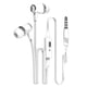 thumbnail image 2 of Cateissary Auriculares intrauditivos de 3,5 mm, auriculares estéreo para computadora, teléfono móvil, con micrófono de reducción de ruido Cables de audio/vídeo blanco, 2 of 6