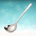 thumbnail image 6 of FOMIYES Mirror Polished Stainless Steel Soup Spoon with Long Handle for Kitchen Serving, 6 of 8