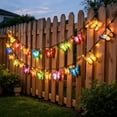 thumbnail image 6 of Solar Butterflies String Lights Multicolor, Solar Lights Waterproof Outdoor Decorative Lights for Patio Pergola Garden, 6 of 8