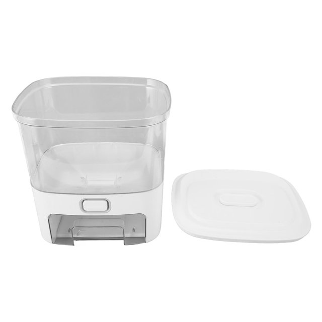 Dispensador De Arroz, Tipo Prensa Contenedor De Arroz Con Doble Sellado Cubo De Almacenamiento De Arroz Contenedor De Almacenamiento De Alimentos Para Mascotas Contenedor De