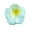 Blue, variant on Xinwanna Flower-Shaped Hair Clip Gradient Color Back Head Hair Claw Hair Styling Accessory Seaside Vacation Hair Decoration (Purple)