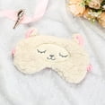 thumbnail image 2 of XASZHN Lamb Design Sleeping Eye Mask with Darkening Light Blocking White_003 One Size, 2 of 4