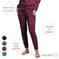 thumbnail image 3 of Hello Mello CuddleBlend Joggers Loose Drawstring Buttery Soft Lounge Pants, Wine Time Medium (Women's), 3 of 7