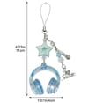 thumbnail image 3 of Aesthetic Y2K Phone Charm Keychains Pendant Mini Headphone Phone Charms Cute Headset Phone Lanyard Keyring Purse Charms Bag Accessories, 3 of 7