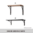 thumbnail image 5 of Hyper Tough 9" X 6.5" Spiral Shelf Bracket - Oil Rubbed Bronze, 4-Pack, 5 of 8