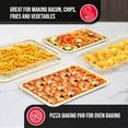 thumbnail image 5 of Bakken Swiss Crisper Tray - 2-Piece Set – White Marble, Non-Stick Basket Design for Healthier Cooking in Regular Ovens - Achieve Perfectly Crispy Chips, Bacon and More, 5 of 7