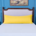 thumbnail image 4 of [Pillowcase]-Ultra Soft Microfiber Body Pillowcase, Cozy Machine Washable long Pillow Cover, Yellow, 1 Count, Pillow not included, 4 of 5