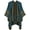 Style2 Blue, variant on PIKADINGNIS Women's Winter Poncho Capes Vintage Open Front Tassel Blanket Shawl Wrap Cardigan Coat