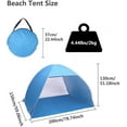 thumbnail image 2 of IM Beauty Pop Up Beach Tent,2-3 Person Beach Tent Pop Up Sun Shelter Tent Big Automatic Sun Umbrella 2-3 Person Fishing Beach Shelter,Blue, 2 of 6