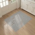thumbnail image 3 of ODIKA 3'x5' Beige Gray Modern Geometric Pattern Washable Accent Rug Contemporary Motif Design with Flowing for Bedside, Nursery Room, Pet Friendly & Non-Shedding, 3 of 7