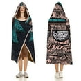 thumbnail image 3 of Rick And Morty Wearable Blanket Cloak Arctic Velvet Hooded Blanket Soft Fuzzy Hoodie Blanket Cape for Adults Kids 40"x50", 3 of 8