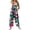 Hot Pink, variant on Halloween Jumpsuits for Women Oversized Sleeveless Overall Wide Leg Womens Jumpsuits Vintage Bib Overalls Gothic Skull Floral Print Straps Rompers Fall Outfits Black 2XL