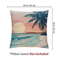 thumbnail image 4 of nygtbtfer  Modern Tropical Pillow Set of 2Palm Leaves Decorative Pillows Case Soft Velvet Tropical Decoration for Patio Garden Bed Home Decor White, 4 of 7