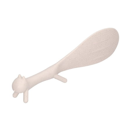 

Rice Spoon Rice Paddle Lovely Squirrels Shape Standing Non‑Stick Rice Spoon Kitchenware for Home Kitchen[Beige]