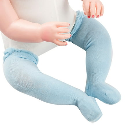 

Sunhillsgrace Baby Care Baby Girl Socks Knee High Bows Solid Color Sock Kids Child Bootie Vertical BU/S