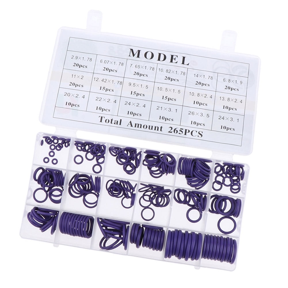 Fai Da Te Rondelle Per Rubinetti E Valvole 265 Pcs Car Seal O Ring Washers Gasket 18 Sizes Durable Air Conditioning Plumbing Symboat O Rings Parti Per Rubinetti Institutoscamdp Com Ar
