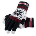 thumbnail image 3 of Skpblutn Glove Snowflake Printing , Creative And Able Mobile Phone With Screen , Thick And Adult Men'S And Women'S Knitted Warm Gloves Black One Size, 3 of 6
