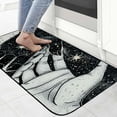 thumbnail image 4 of WERPE Stars Sky Square Floor Mat Indoor Outdoor Burlap Felt Anti-Slip 19.68*47.24 in, 4 of 6