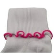 thumbnail image 5 of Sierra Socks Toddler Girl Ruffle Socks, Newborn White Socks, Seamless Toe Non Skid 3 Pair Pack Socks, 5 of 8
