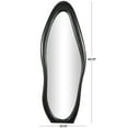 thumbnail image 3 of DecMode 23" x 63" Black Wavy Abstract Wall Mirror, 3 of 10