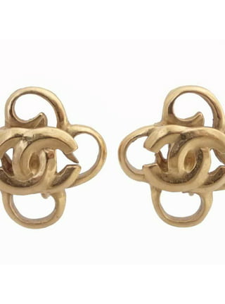 Chanel Sunburst CC Clip-On Earrings - Gold, Gold-Tone Metal Clip