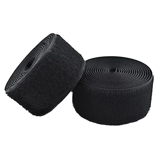 Cierre de Gancho y Bucle HookLoop038 1 pza 38mm 5m Negro Rollo Velcro Hook Loop. VentDepot MXHLQ-001
