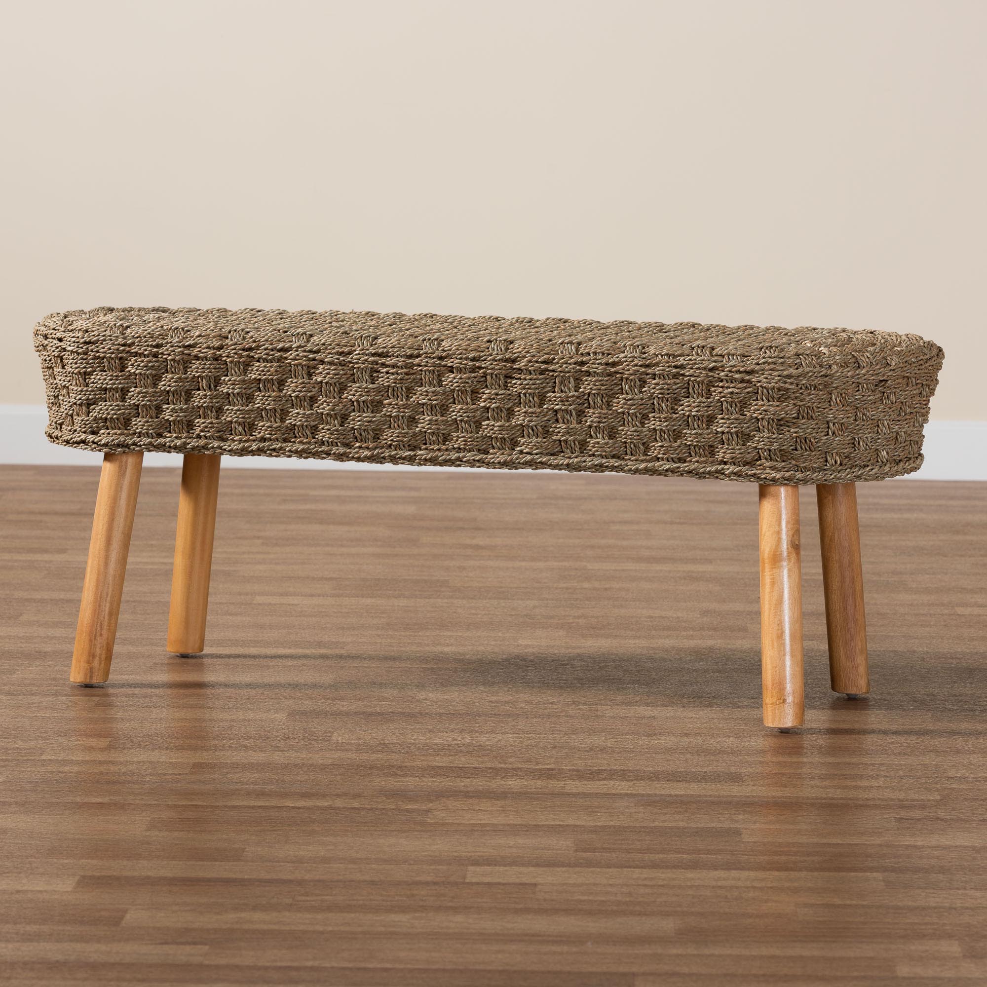 bali & pari Denver Boho Bench, One Size, Light Brown