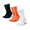 Black,orange,white, variant on Mqamex Compression Sock 3 Pairs, Men's Sports Crew Socks,Arch Support,Grip Athletic Sock for Running,Sport Training,Enhanced Circulation