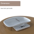 thumbnail image 2 of Yucurem Digital Pet Scale Multifunction Kitchen Scale Electronic Scale for Newborn Pets Dog Essentials (White), 2 of 10