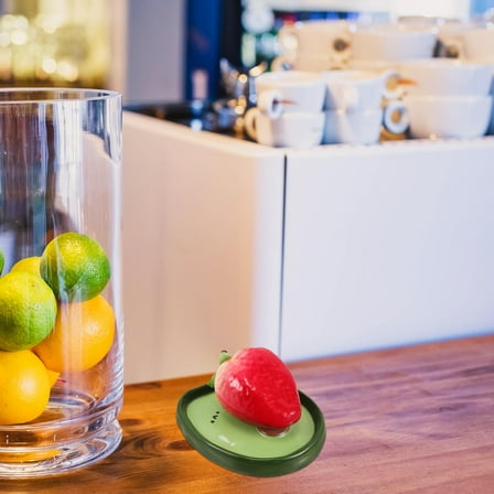 WHAMVOX  Ceramic Plate Reusable Microwave Safe Plates Serving Tray Snack Green