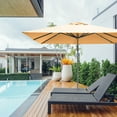 thumbnail image 1 of Gymax 10FT Square Offset Patio Umbrella Outdoor Aluminum Cantilever Umbrella Beige, 1 of 8