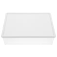 thumbnail image 1 of Contenedor de hielo apilable transparente para congelador con tapa Organizador de cocina que ahorra espacio Organizador de refrigerador transparente Soporte para almacenamiento de frutas y verduras, 1 of 6