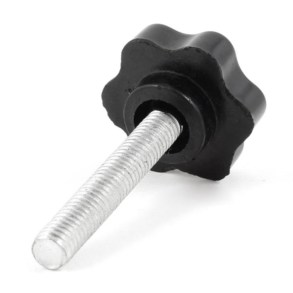 Replacement 6mm x 35mm Clamping Screw Knob Grip 0.98" Star Head Dia
