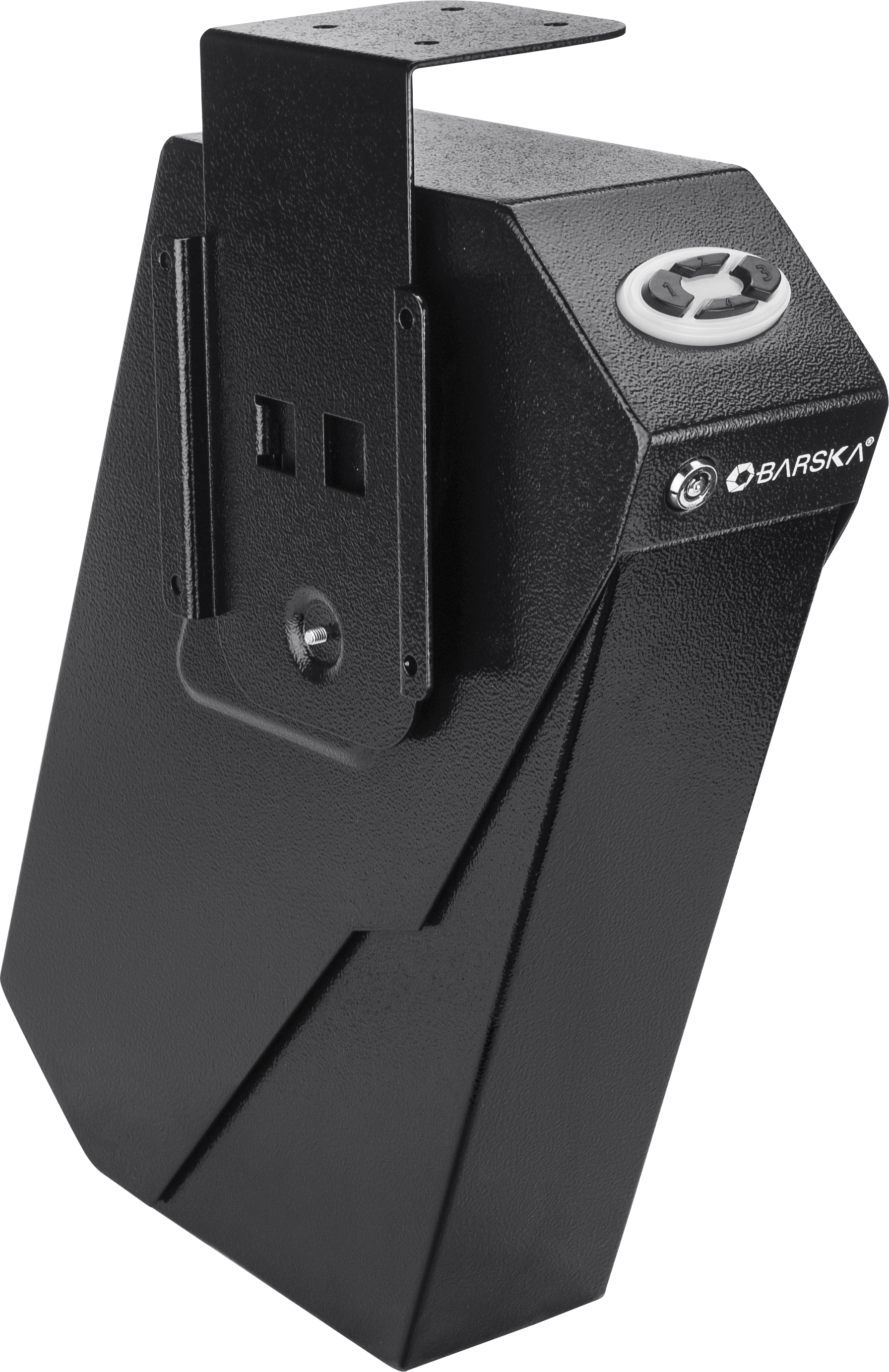 Barska Handgun Safe, Quick Access, Steel Construction, Pistol Desk Drawer Security Box